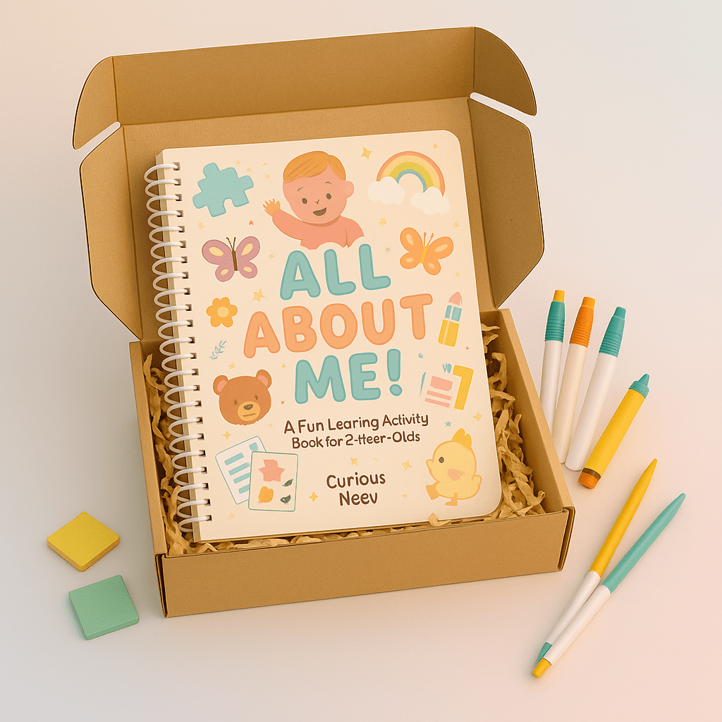 ALL ABOUT ME - NEEV_Box for Your 2 - Year - Old – Fun Screen - Free Activities & 30+ Reusable Learning Games for Kids Age Binder | Educational Activity Kit by Neev Kids