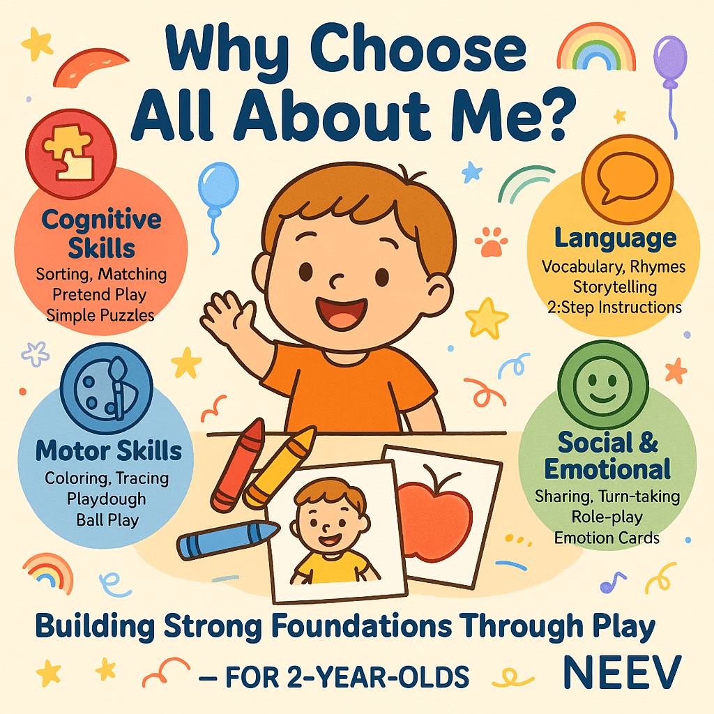 ALL ABOUT ME - NEEV_Box for Your 2 - Year - Old – Fun Screen - Free Activities & 30+ Reusable Learning Games for Kids Age Binder | Educational Activity Kit by Neev Kids