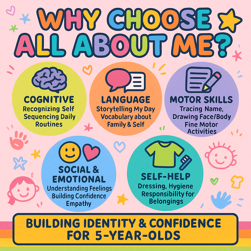 ALL ABOUT ME - NEEV_Box for Your 5 - Year - Old – Fun Screen - Free Activities & 30+ Reusable Learning Games for Kids Age Binder | Educational Activity Kit by Neev Kids